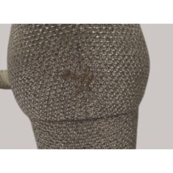 Bandolino 8M Glittery Gold Open Toe Heel Sandals Ankle Strap Buckle Closure - Picture 9 of 16